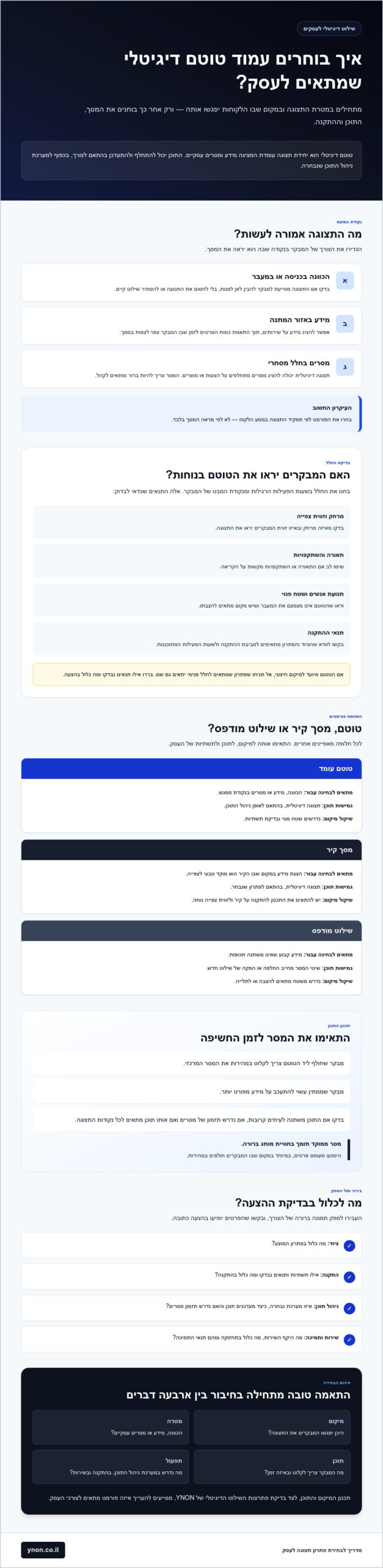 עמודי טוטם דיגיטלי לעסקים: מדריך לבחירה נכונה